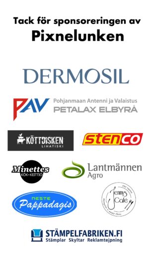 Pixnelunken sponsorer